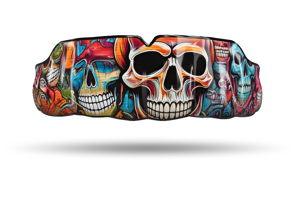 Color Skulls Graffiti