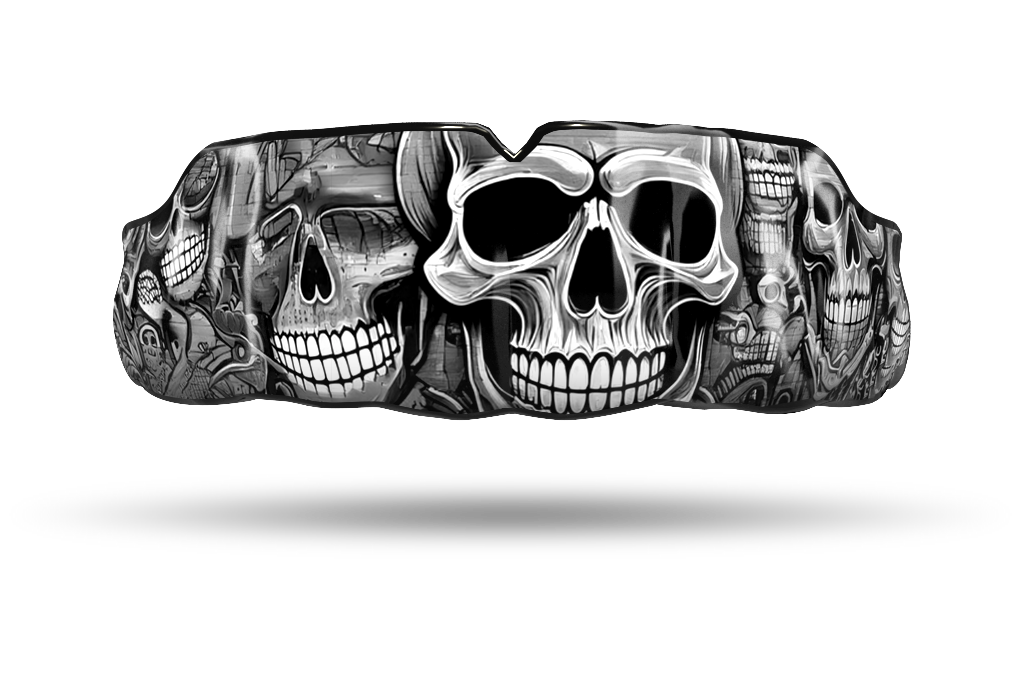 BW Skulls Graffiti