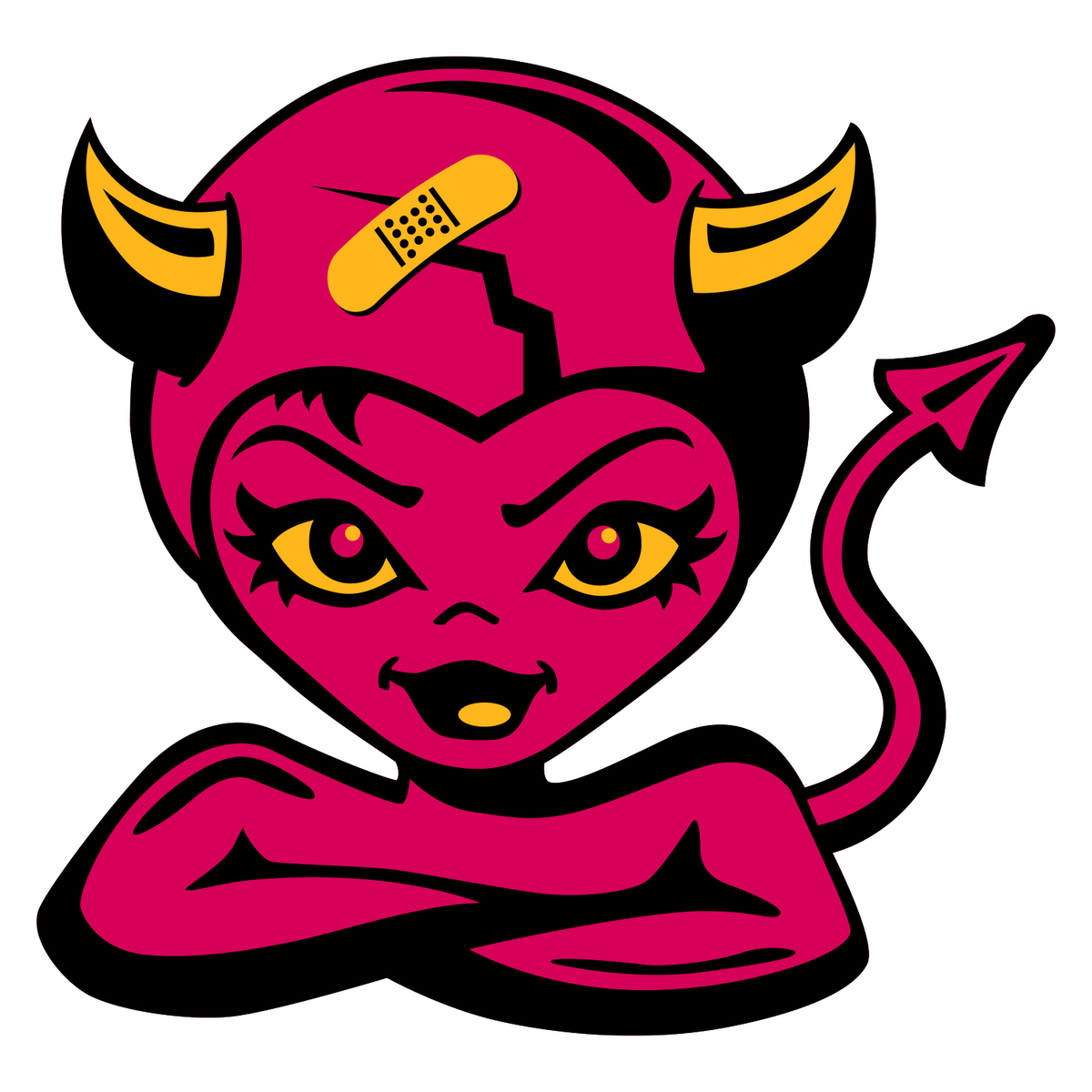 Cutie Devil Sticker - Impact Mouthguards